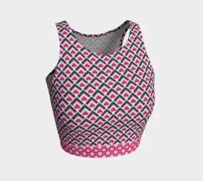 Pink Square Shell Crop Top